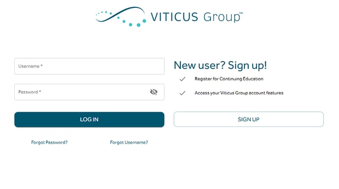 login page